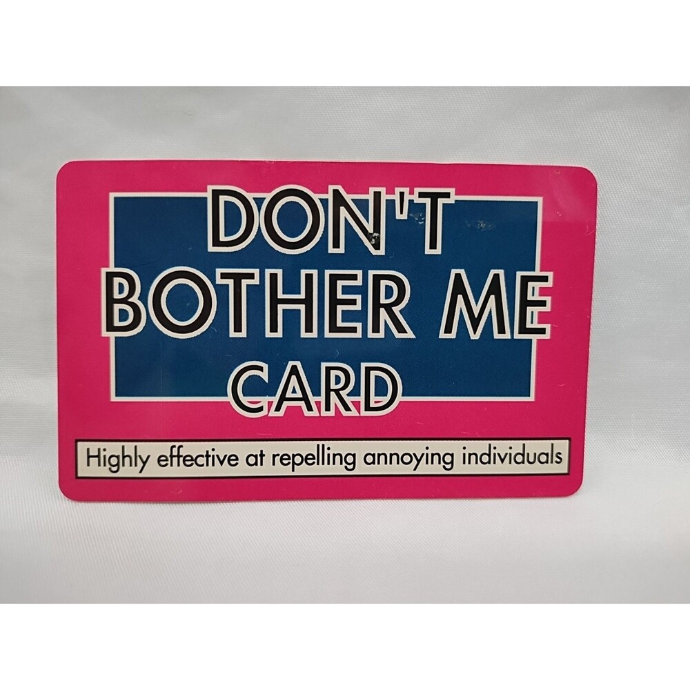Vintage Spencers Retail Shop Don't Bother Me Card
